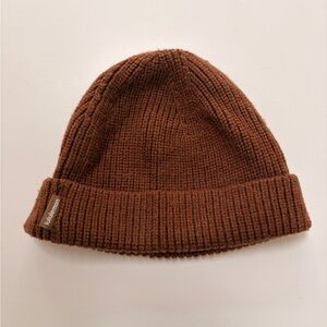 lululemon rust brown Ribbed Knit Beanie with Fold Cuff